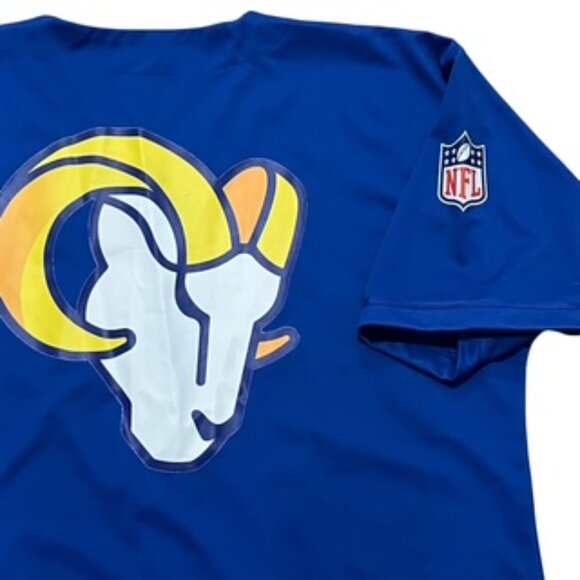 Pro Eagle Los Angeles Ram NFL Football Team Jersey Men’s Sz 3XL Button Up - Picture 5 of 13